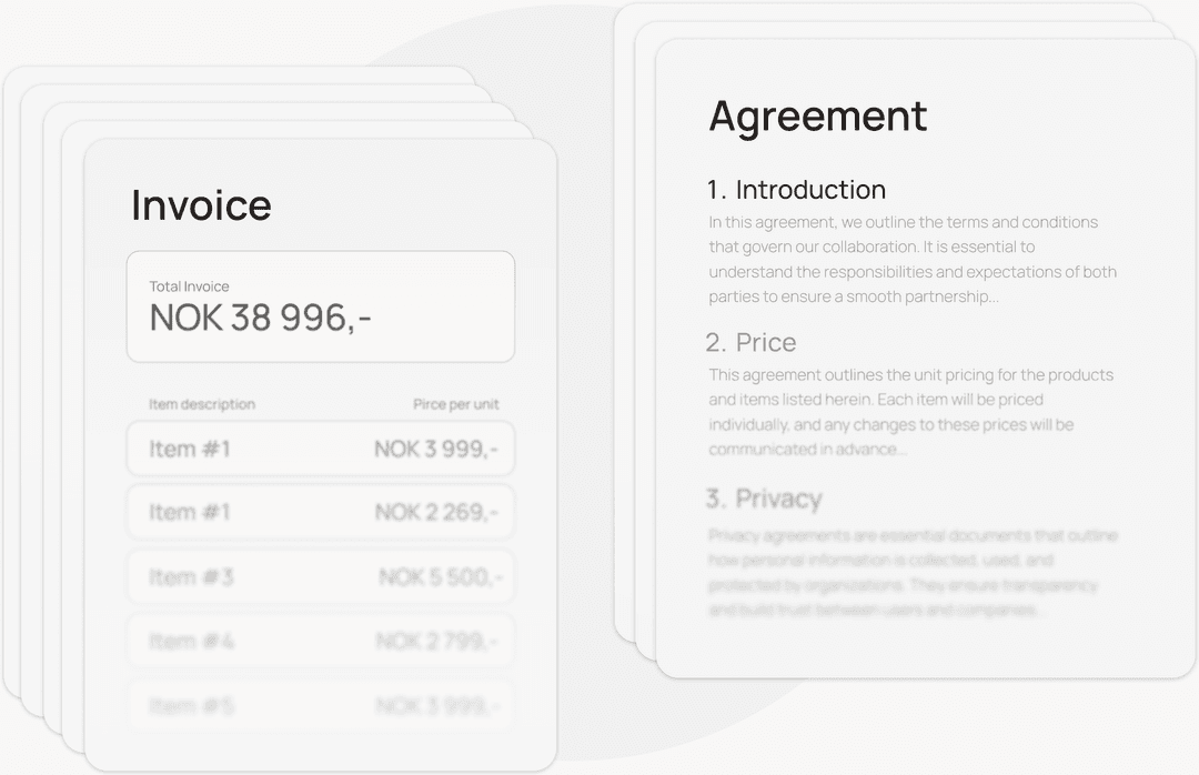 Scan every invoice and agreement illustration